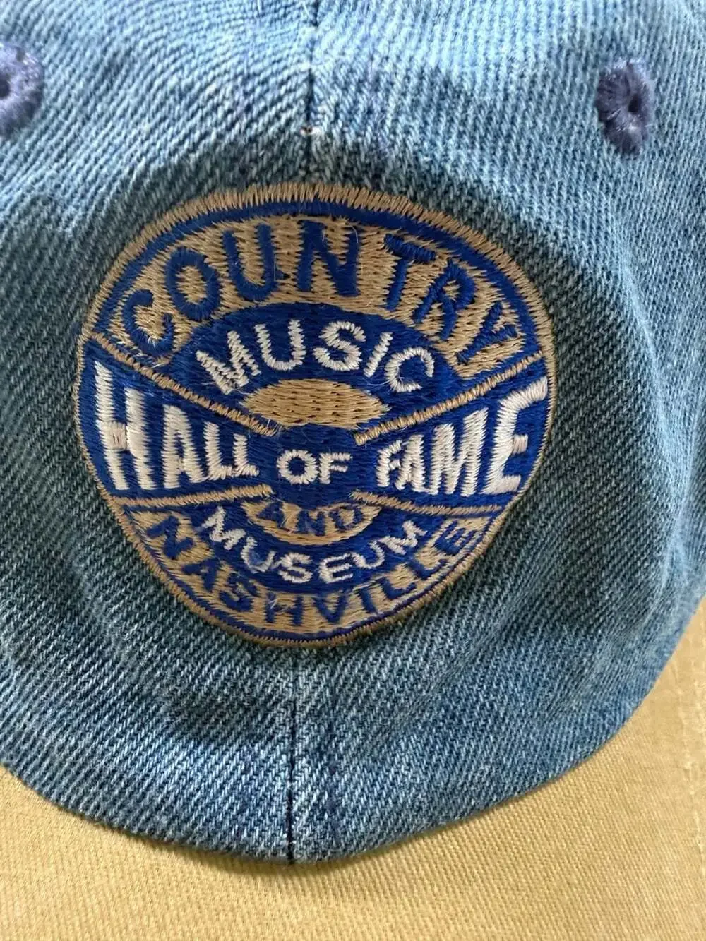 Country Music Hall of Fame Museum Denim Hat Honor Thy Music Cap